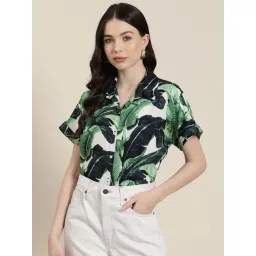 Qurvii Green Printed Shirt-picture-22