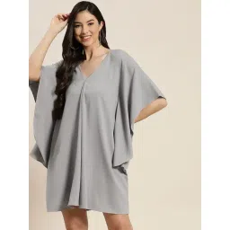 Qurvii Grey Mini Shift Dess-picture-32