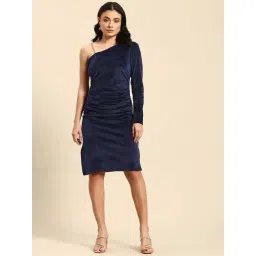 Qurvii Navy Blue Casual Dress-picture-43
