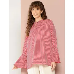 Qurvii Red Striped Top-picture-47