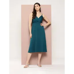 Qurvii Teal Midi Dress-picture-22