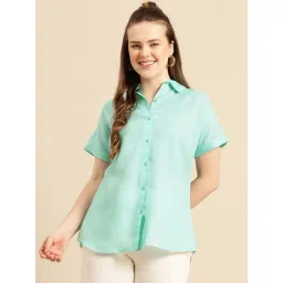 Qurvii Turquoise Casual Shirt-picture-24