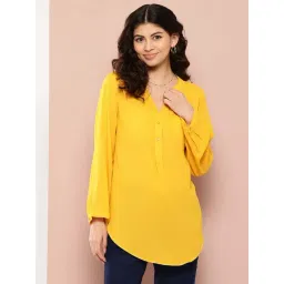Qurvii Yellow Regular Fit Shirt-picture-30