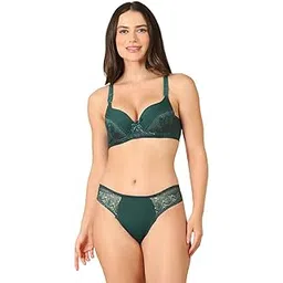 quttos PrettyCat Sexy Lightly Padded t-Shirt Bra Panty Set with Bows-picture-16