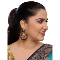 R A Enterprises Women Maroon Earrings-picture-38