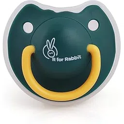 R for Rabbit Baby Tusky Pacifier Ultra Light Soft Silicone Nipple, Orthodontic Design, BPA-Free for Kids of 6 Months +|Large|Green-picture-13