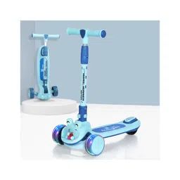 R for Rabbit Road Runner Hopper Scooter with PU LED & Adjustable Handle Height - Blue-picture-21