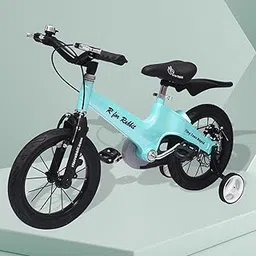 R for Rabbit Tiny Toes Rapid Bicycle for Unisex Kids for 3,4 & 5 Years 14T inch Cycle |90% Installed|Magnesium Alloy Single Structure - Blue, Rigid-picture-30