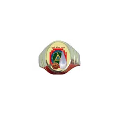 R G MART Unisex Ashtadhatu Ma Durga Bisa Shank Rudraksha Yantra with Para Gold Plated Ring-image-21