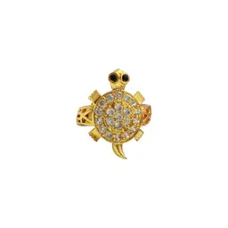 R G MART Unisex Gold-Plated Brass Finger Ring-picture-31