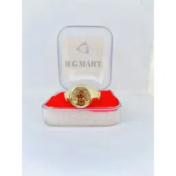 R G MART Unisex Gold-Plated Brass Finger Ring image 4