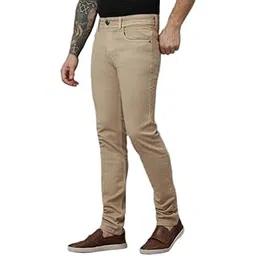 r j jeans Slim Men’s Beige Denim Jeans | Stylish Casual Wear for Men | Comfortable Stretchable Denim Pant for Office & Outing RJD251-picture-13