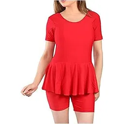 r lon Lycra Swimming Suits for Women and Girls One-Piece Swimsuits RED (Pack of 1)-picture-42