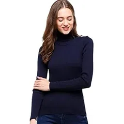 r lon Ron Ribbed Sweatshirt Winter Wear streachble Highneck/Full Sleeves Tops for Women and Girls-picture-30