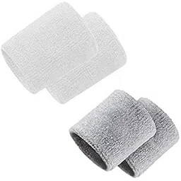 R-LON Wristband (Pack of 2 Pair) Soft Sweatband for All Sport Like Hockey,Cicket,Running,Walk,TT,Tennis, Stretchable, Sweat Absorbent Supports Free Size for All Unisex Youth-picture-11