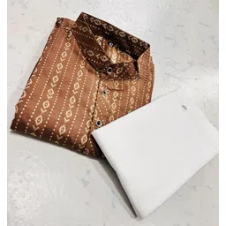 r n enterprises Men Cotton Blend Kurta Pyjama Set image 1