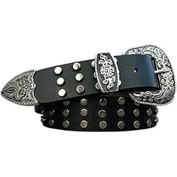 r richwings RichWings Studded Casual Genuine Leather belt-picture-54