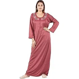 r rilo RILO Women's Hosiery Cotton Full Sleeve Nighty Nightgown Nightdress-picture-19