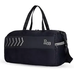 r59 by Harissons Fabio 23L Lightweight Gym Duffel Bag for Men & Women with Shoe Compartment & Easy Front Pocket Access (Black)-picture-11