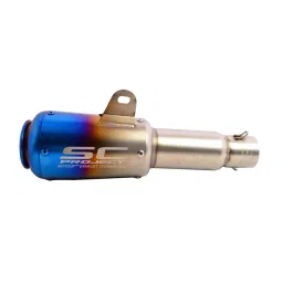 RA Accessories Black SC Project Long Silencer Exhaust for Yamaha YBR 125-Blue-picture-13