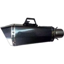 RA Accessories Black Wide Mouth Printed Silencer Exhaust for Hero Splendor NXG New-picture-11