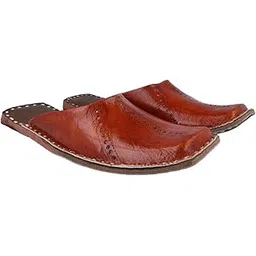 ra-rock Men Boy Rajasthani Jaipuri Handmade Lightweight Ethnic Mojri Chappal Casual Shoes Tan-picture-28