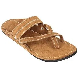 ra-rock Men Kolhapuri Design Leather Ethnic Mojari Slipper - 207-P-picture-47