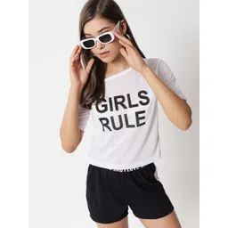 Raabta Fashion Women Printed One Shoulder Block Print Top-picture-23