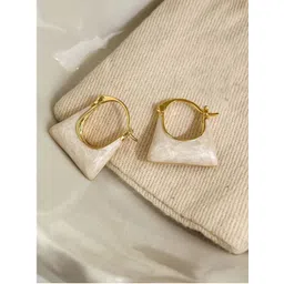 RaasRani Geometric Half Hoop Earrings-picture-37