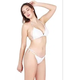 raavi colors Women's Halter Triangle Bikini Swimwear Cheeky Thong Swimsuit Low Rise Cut Bikini Set-picture-30