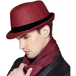 raaya Fashion Stylish Fedora Hat for Men and Women 1 Pcs Black-picture-15