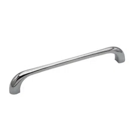 RAB 160mm Zinc Chrome Finish Wardrobe Pull Handle, N021 (Pack of 3)-picture-38