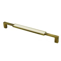 RAB 224mm Zinc White Antique Brass Drawer Pull Handle, 301 (Pack of 4)-picture-21