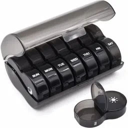 rabbonix 07 Days 2 time Days Medicine Tablets Organizer Case Travel Pill Box | 01 Pcs Pill Box-picture-14