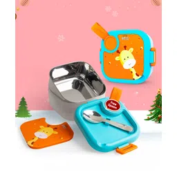 Rabitat Lunchmate Mini Stainless Steel Lunch Box with Spoon Little Boss - 500 ml-picture-14