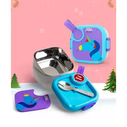 Rabitat Lunchmate Mini Stainless Steel Lunch Box with Spoon Love you to the Moon - 500 ml-picture-15