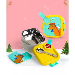 Rabitat Lunchmate Mini Stainless Steel Lunch Box with Spoon Young Wild & Free - 500 ml-picture-16