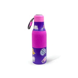 Rabitat Violet Single Stainless Steel Printed Double Wall Vacuum Water Bottle-picture-39