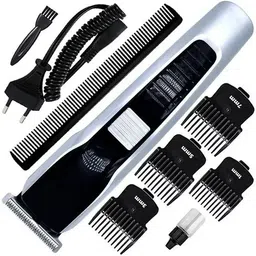 RACCOON Trimmer for MEN/WOMEN Professional AT-538 Beard, Body Hair Cutting Machine Fully Waterproof Trimmer 90 min Runtime 5 Length Settings image 1