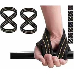 RACE Slip Resistant Deadlift Straps For Gym Figure 8 Lifting Straps Gym Straps For Weightlifting Wrist Support For Gym Men With Soft Paddings And Better Grip For Powerlifting, Deadlift, Strength Training-picture-22