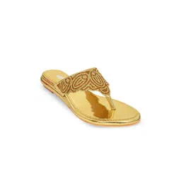 RACECOURSE Women Ethnic - Embellished Open Toe Flats-picture-30