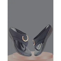 RACECOURSE Women Open Toe Flats with Western - Embellished-picture-34