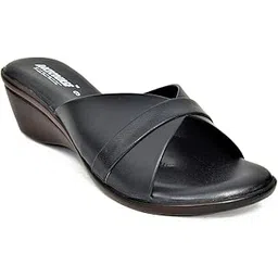 Racecourse Women Wedges Heel 10.503 Black-picture-12