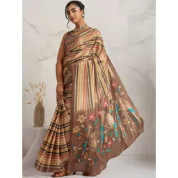 RACHNA Floral Satin Designer Saree-picture-25