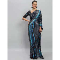 RACHNA Striped Satin Ready to Wear Saree-picture-12