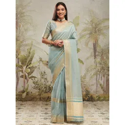 RACHNA Woven Design Zari Ready to Wear Kanjeevaram Saree-picture-31