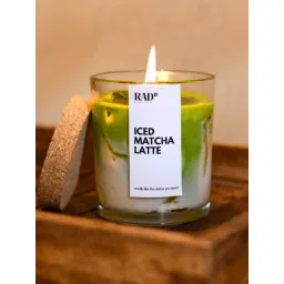 rad lvng Iced Matcha Latte Sweet Vanilla Scented Candle-picture-32
