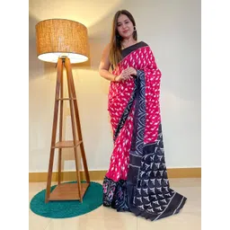 RADHA LAKSHMI Ethnic Motifs Printed Pure Cotton Ikat Saree-picture-31
