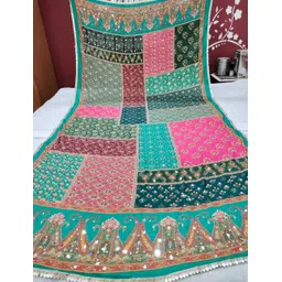 radha madhav enterprise Chiffon Printed Multicolor Women Dupatta-picture-27