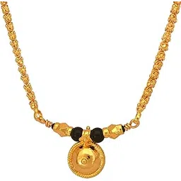 radha's creations Mangalsutra 24" with single vati one gram gold for women No.423-picture-52